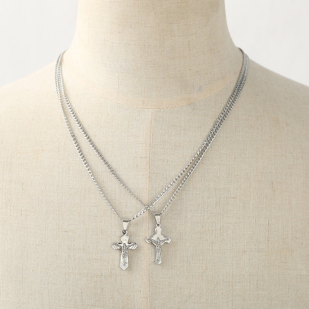 Wholesale Stainless Steel Cross Pendant Necklace