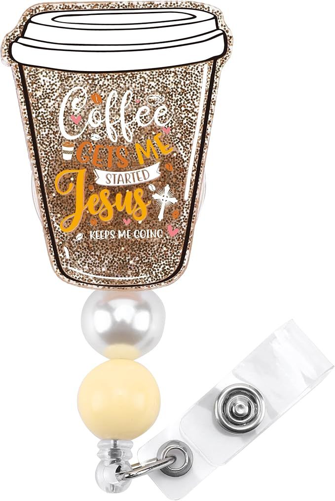 Wholesale 360° Rotatable Beaded Easy-pull Badge Reels Keychains ACC-KC-ChiHai022