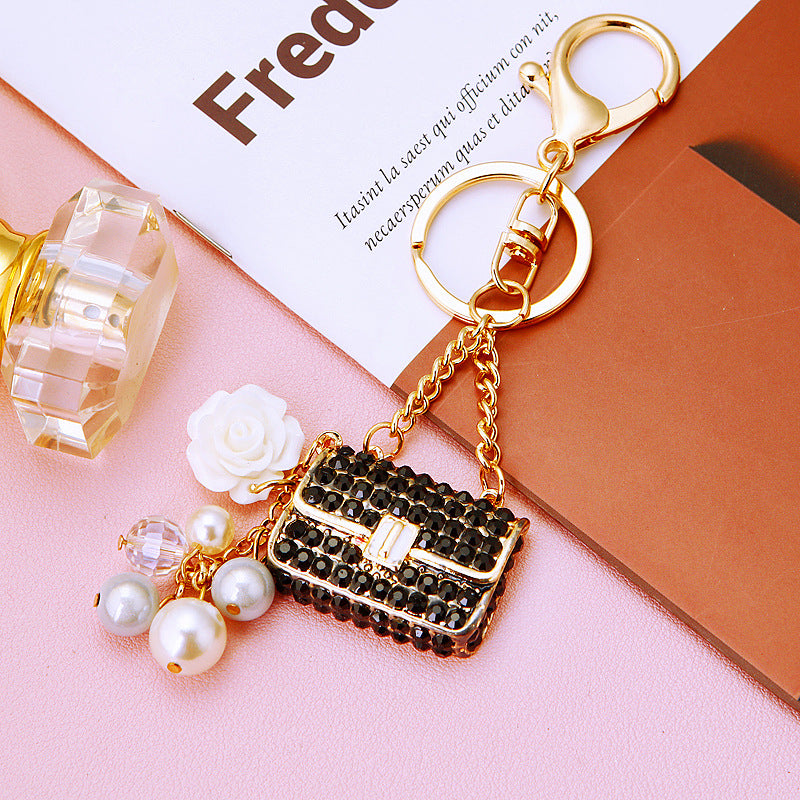 Wholesale Pearl Diamond Zinc Alloy Keychains ACC-KC-RuiYuan002