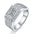 Wholesale  silver ring 925 inlaid carat D color moissanite ring