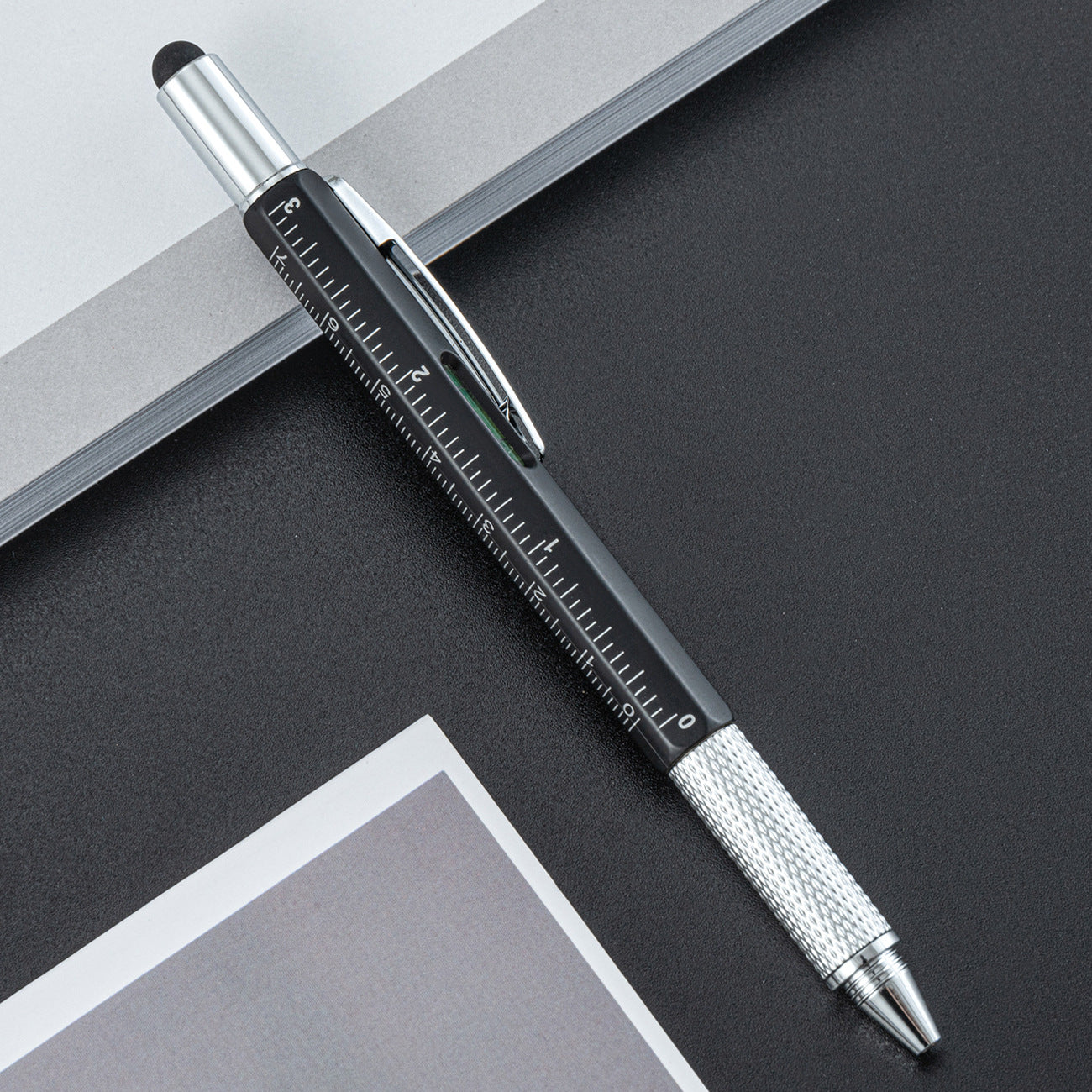 Wholesale Plastic Tool Pen Six-in-One Level Scale Touch Screen Pen