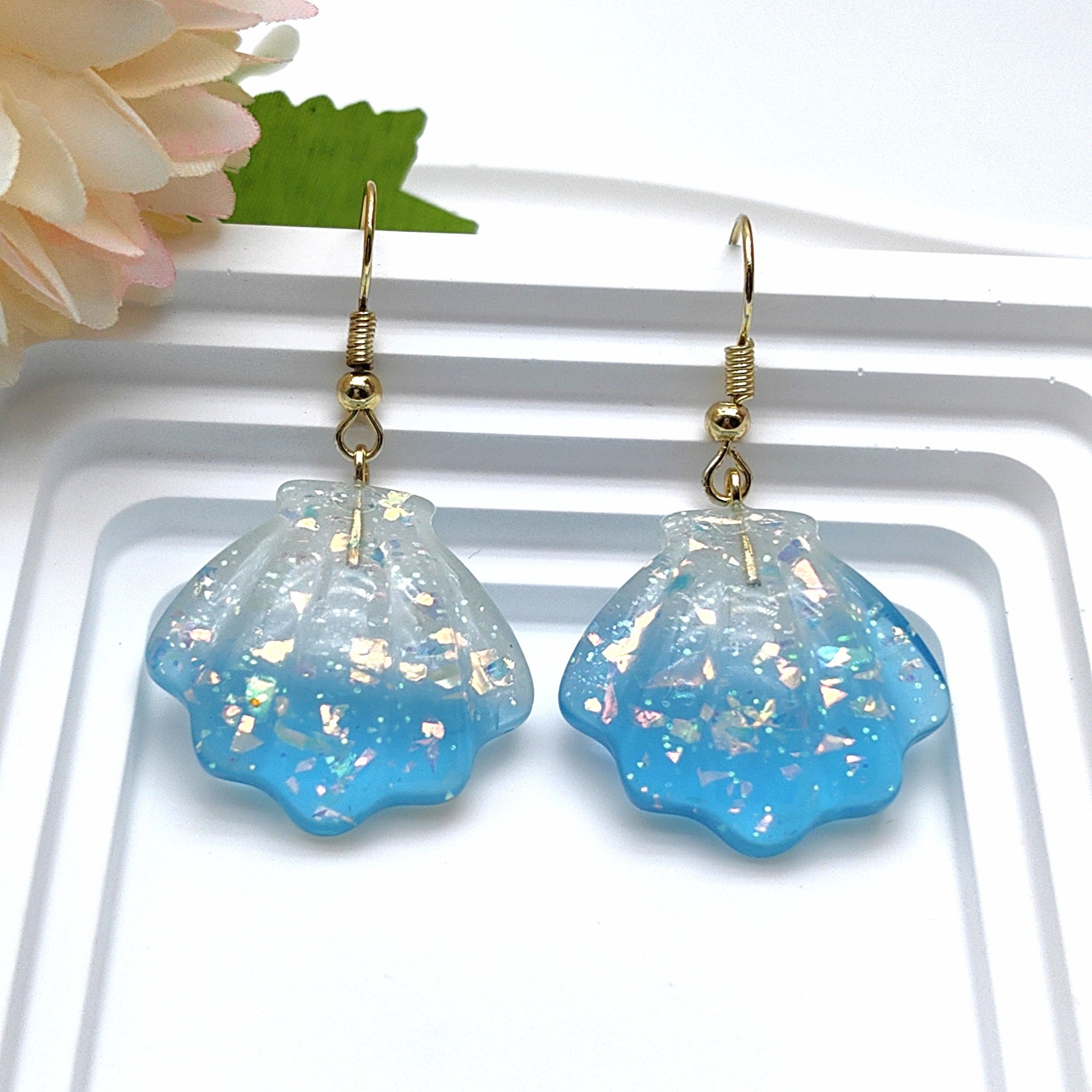 Wholesale Summer Resin Dolphin Fish Starfish Shell Earrings ACC-ES-Xizhao017