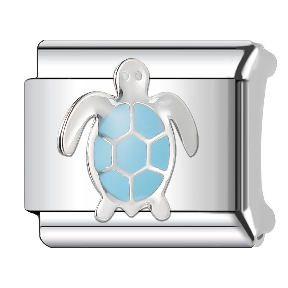 Wholesale Italian Charm Bracelet 9mm DIY Splicing Animal Style Stainless Steel Composable Bracelet