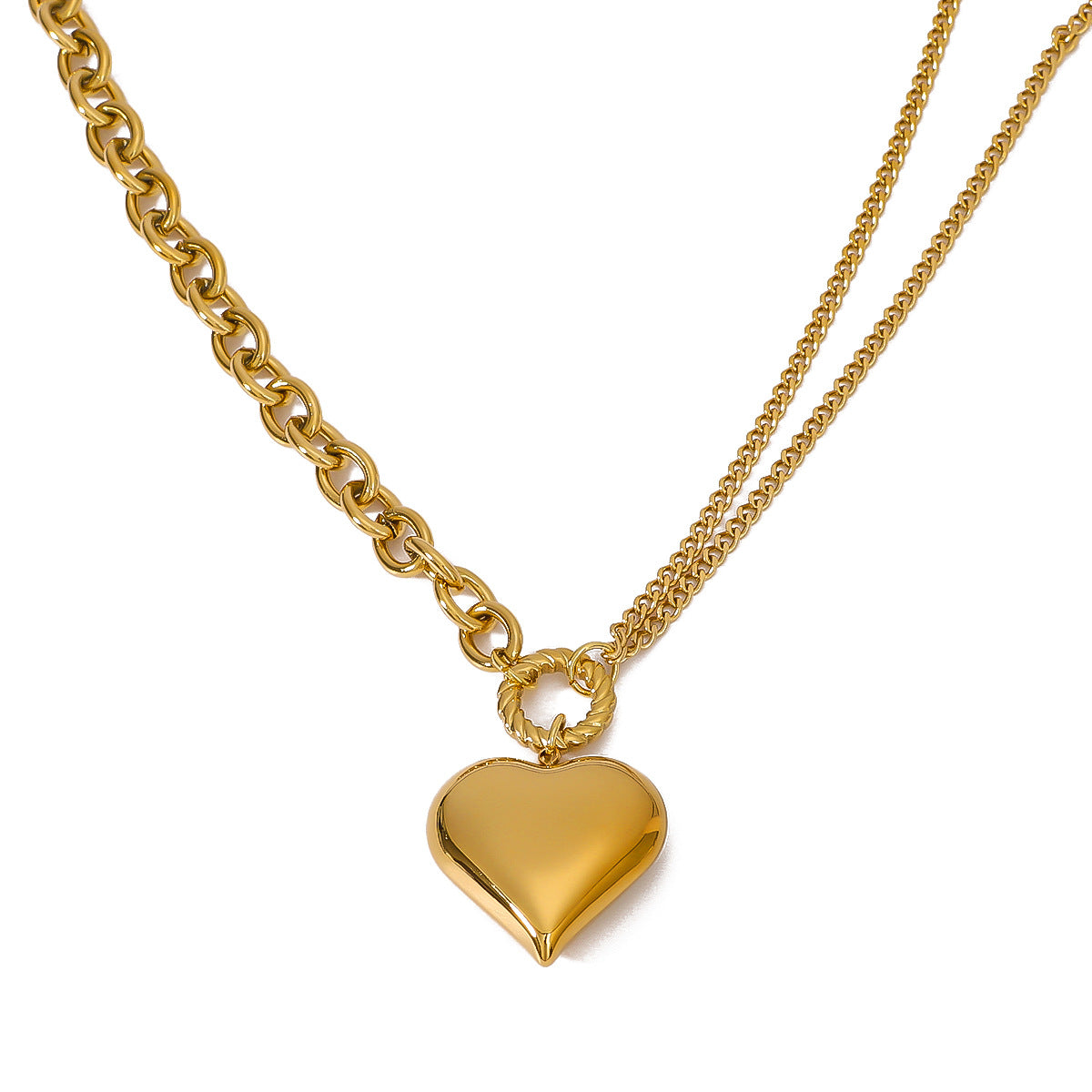 Wholesale  stainless steel plated 18k gold necklace