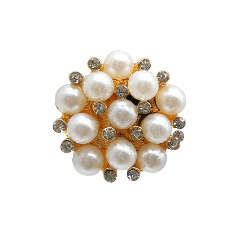 Wholesale 5pcs Random Pearl Bow Shoes Accessories Shoes Charms