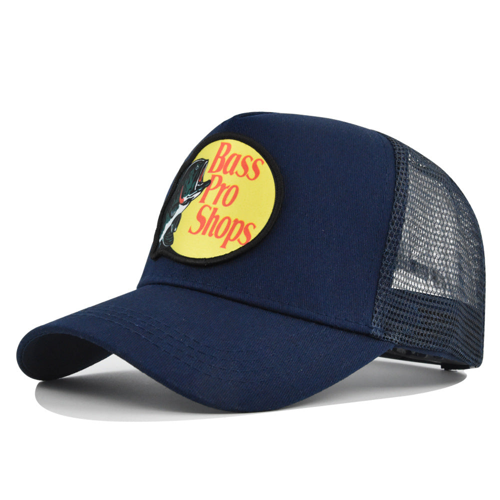 Wholesale Embroidered label mesh hat curved brim sun hat