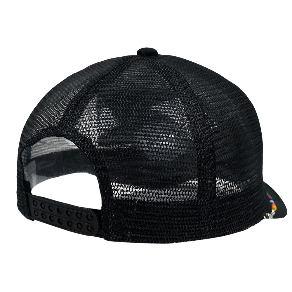Wholesale Colorful Chain Trucker Cap Mesh Cap Baseball Cap ACC-HT-HaiPu019