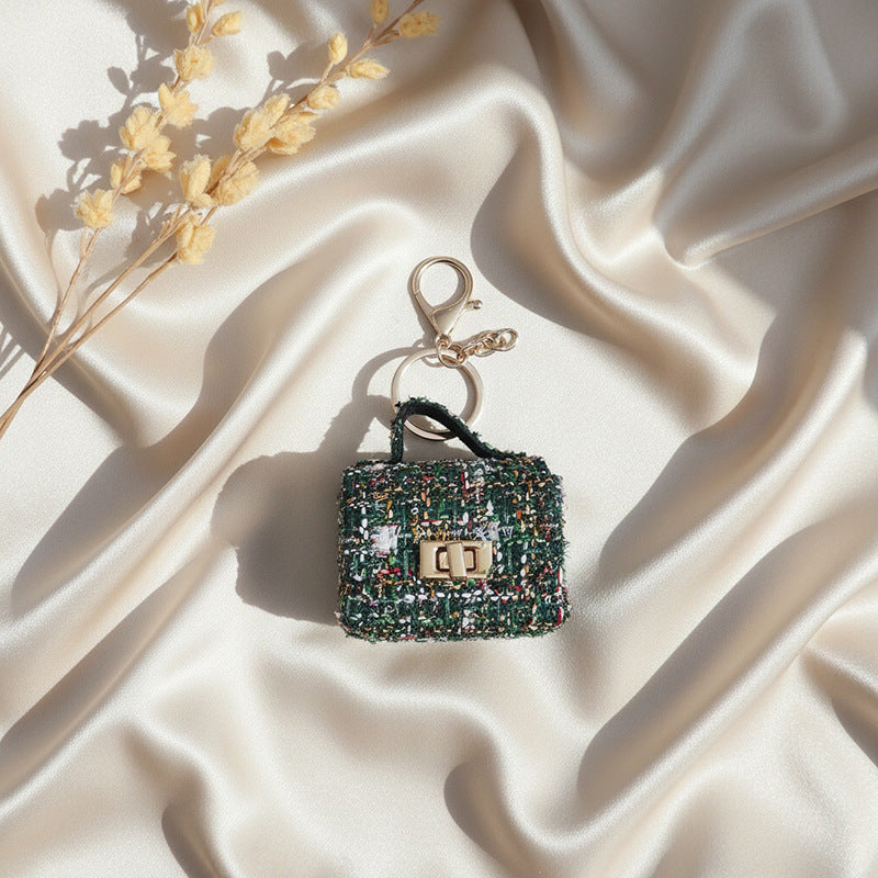 Wholesale Ins-Style Leather Earphone Case and Bag Charm,  Handmade Keychain Accessory for Resale