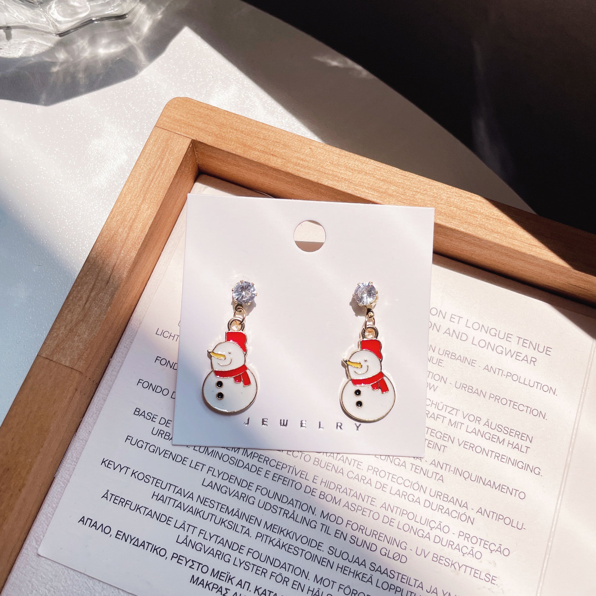 Wholesale Christmas Cute Santa Elk Earrings ACC-ES-Yijia004