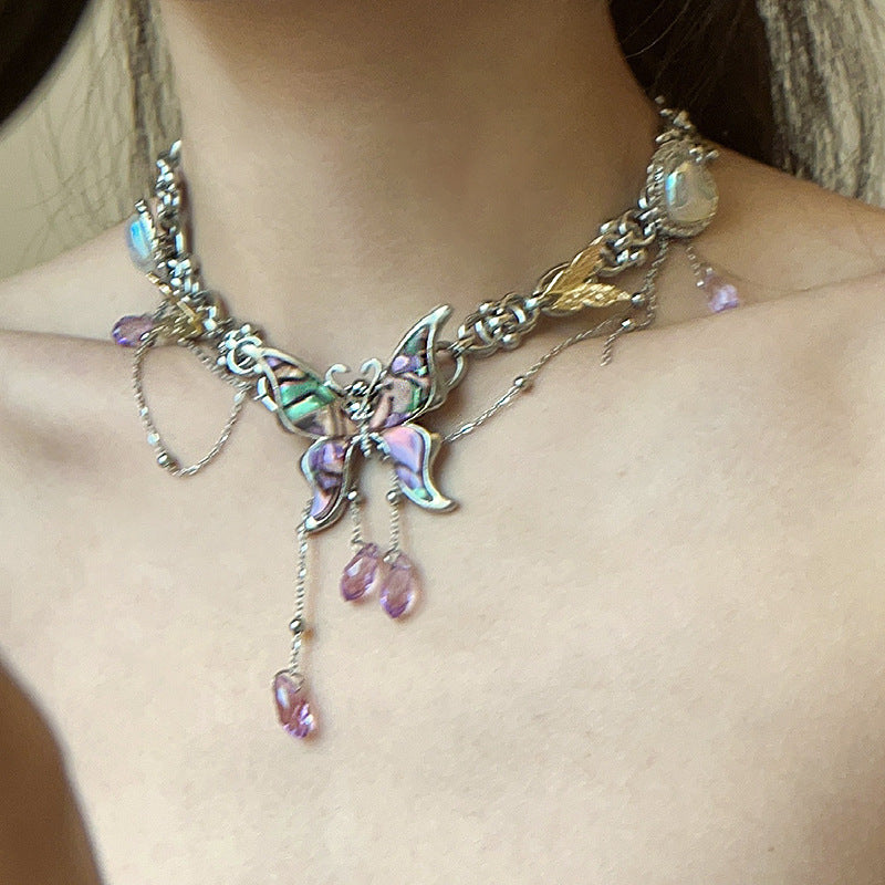 Wholesale Color Butterfly Necklace