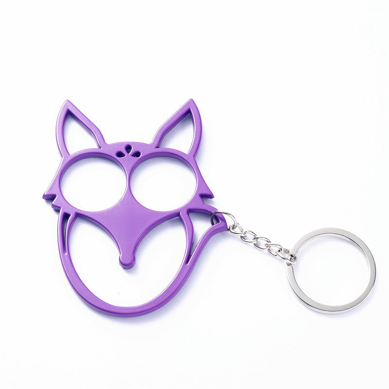 Wholesale Outdoor Fox Metal Pendant Keychain Keychains Accessories ACC-KC-NN001