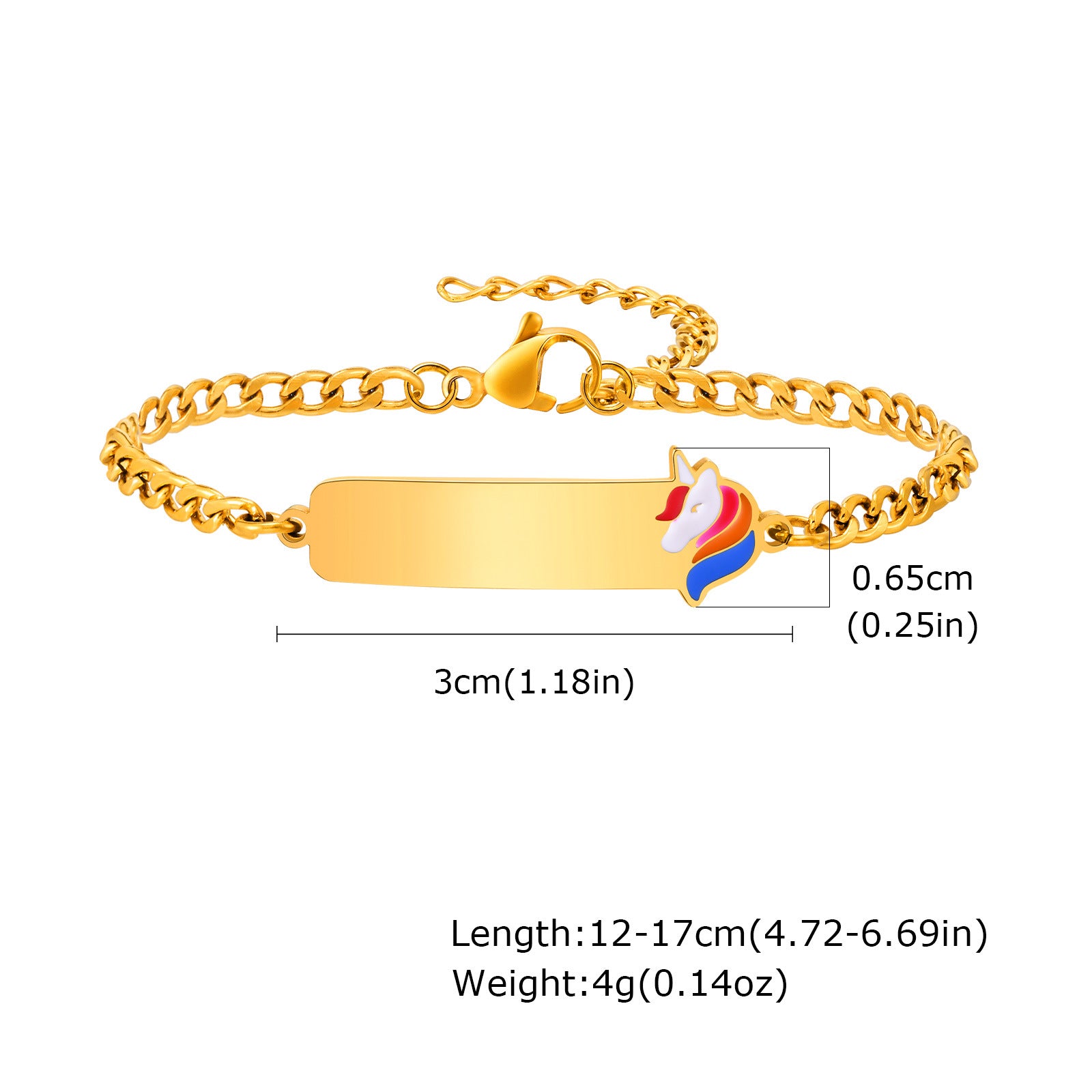 Wholesale Stainless Steel Gold Tone Resin Cute Bracelet For Women Kids Fashion Jewelry Accessory Everyday Casual Gift
