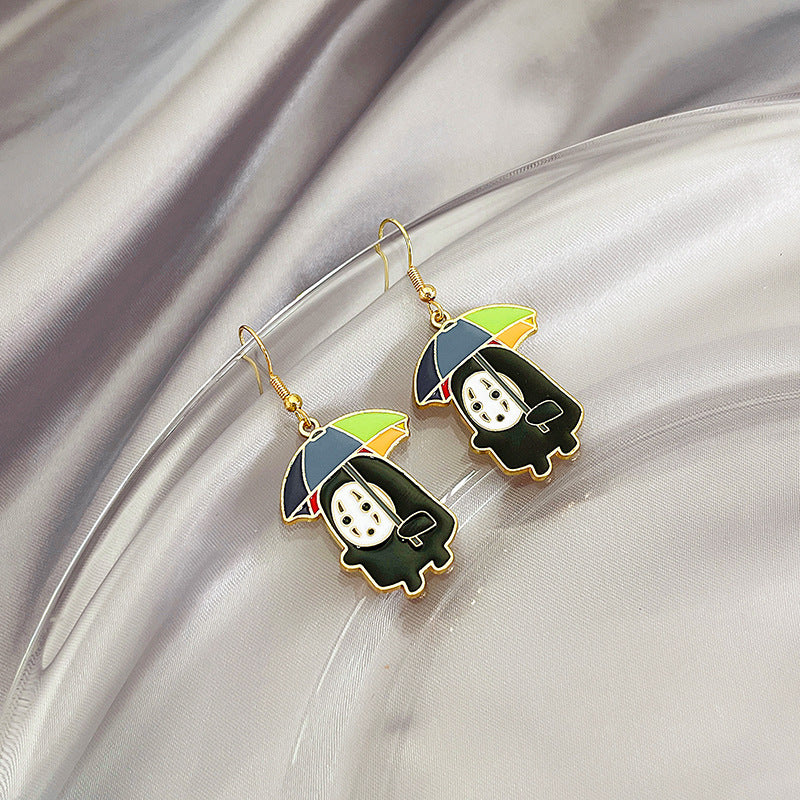 Wholesale Cartoon Cute Oil Drop Alloy Halloween Earrings ACC-ES-MDD039