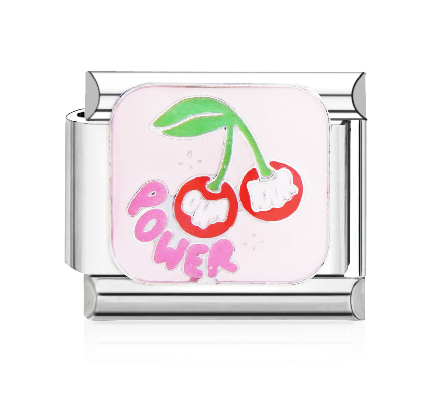 Wholesale Italian Charm Bracelet 9mm DIY Splicing Cute Creative Stainless Steel Composable Bracelet