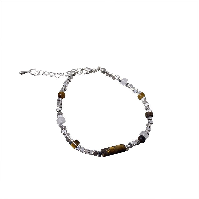 Wholesale Alloy Cat Eye Bead Bracelet for Women,  Trendy Everyday Jewelry Accessory for Gifts