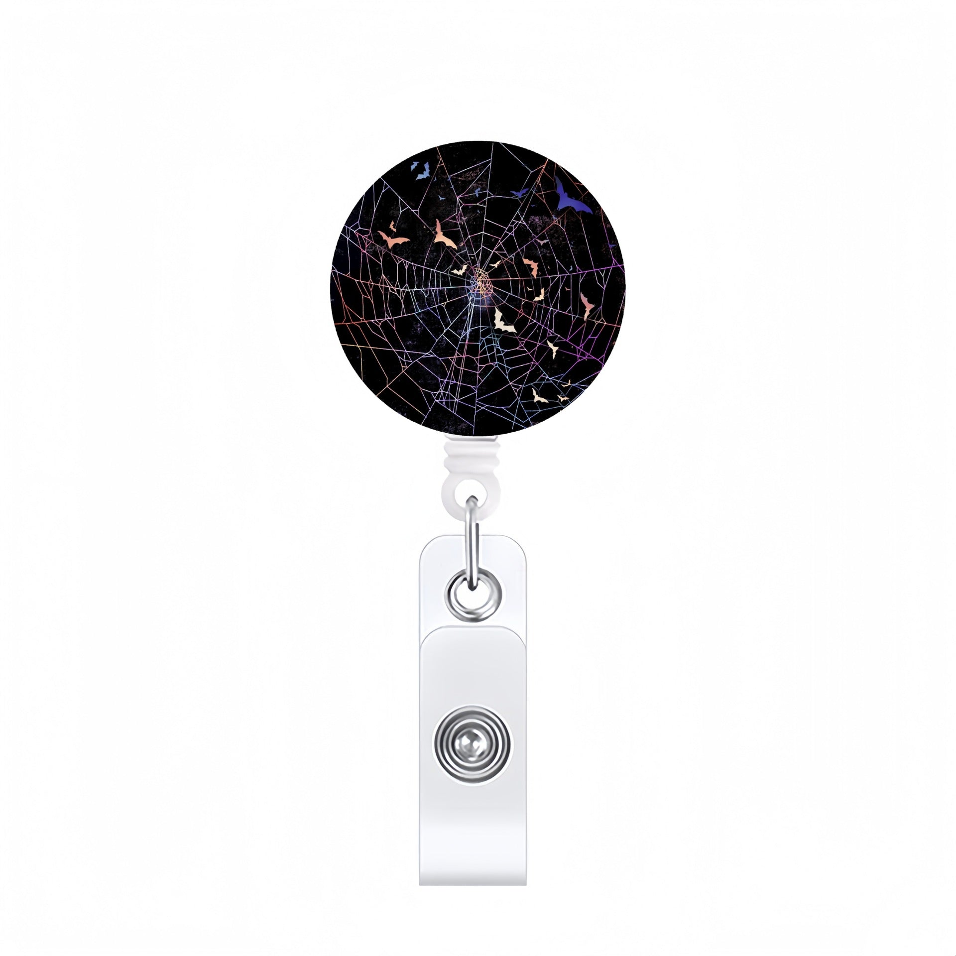 Wholesale Halloween Acrylic Retractable Clip Badge Keychain