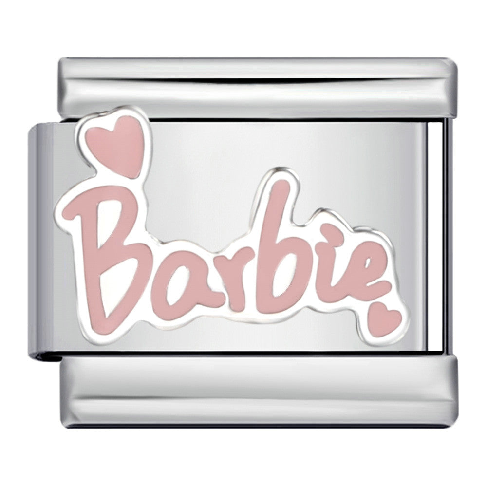 Wholesale Italian Module Bracelet Titanium Steel Welding Oil Dropping DIY Charms