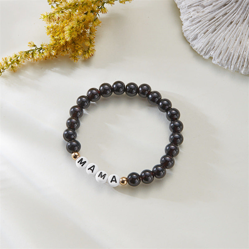 Wholesale  Beaded  Bracelet MAMA Letters Beaded Mother's Day Bracelet