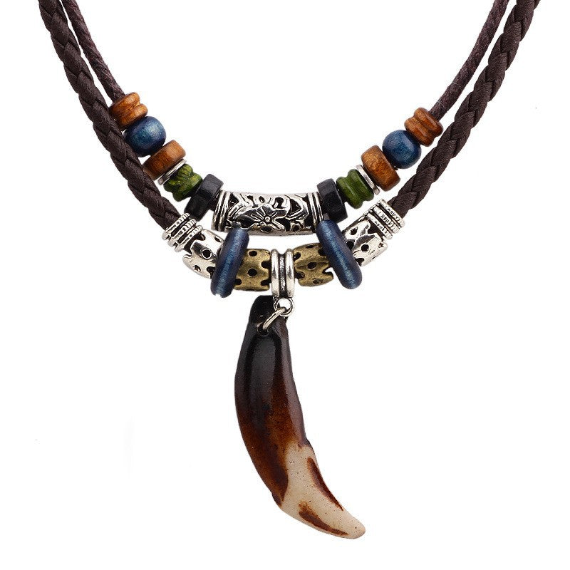 Wholesale  Double-layer Winding Necklace Clavicle Chain