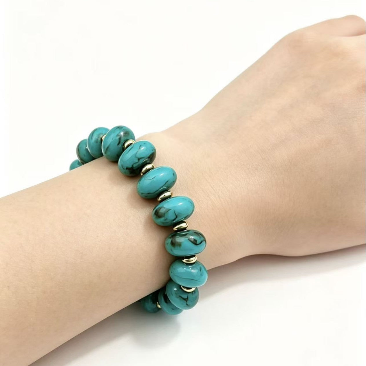 Wholesale Bohemian Acrylic Beaded Bracelet Trendy Rainbow Jewelry Accessory For Women Gift