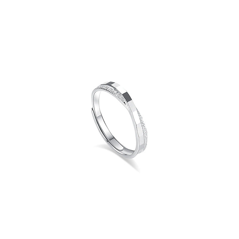 Wholesale s999 sterling silver mobius ring