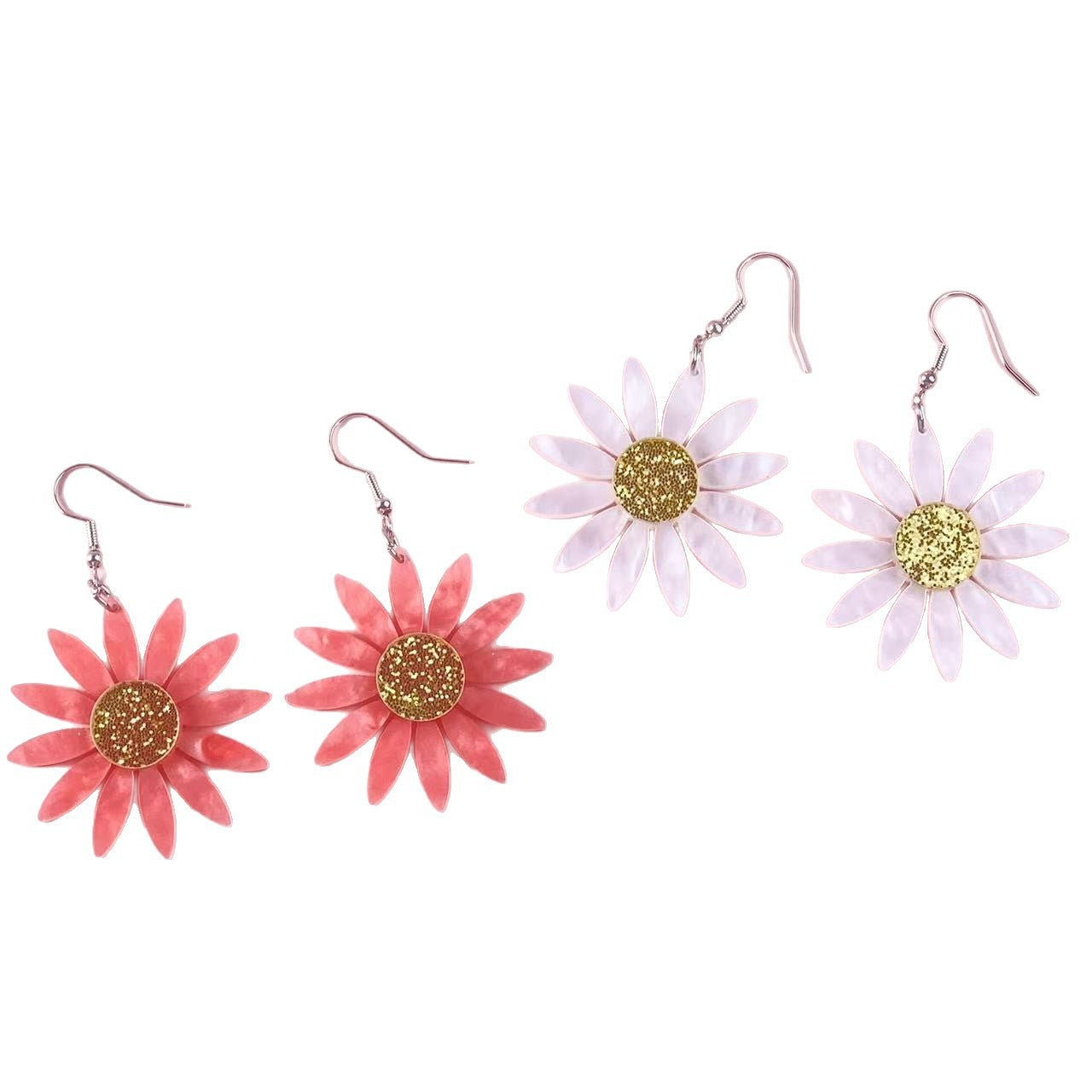 Wholesale Sunflower Acrylic Earrings