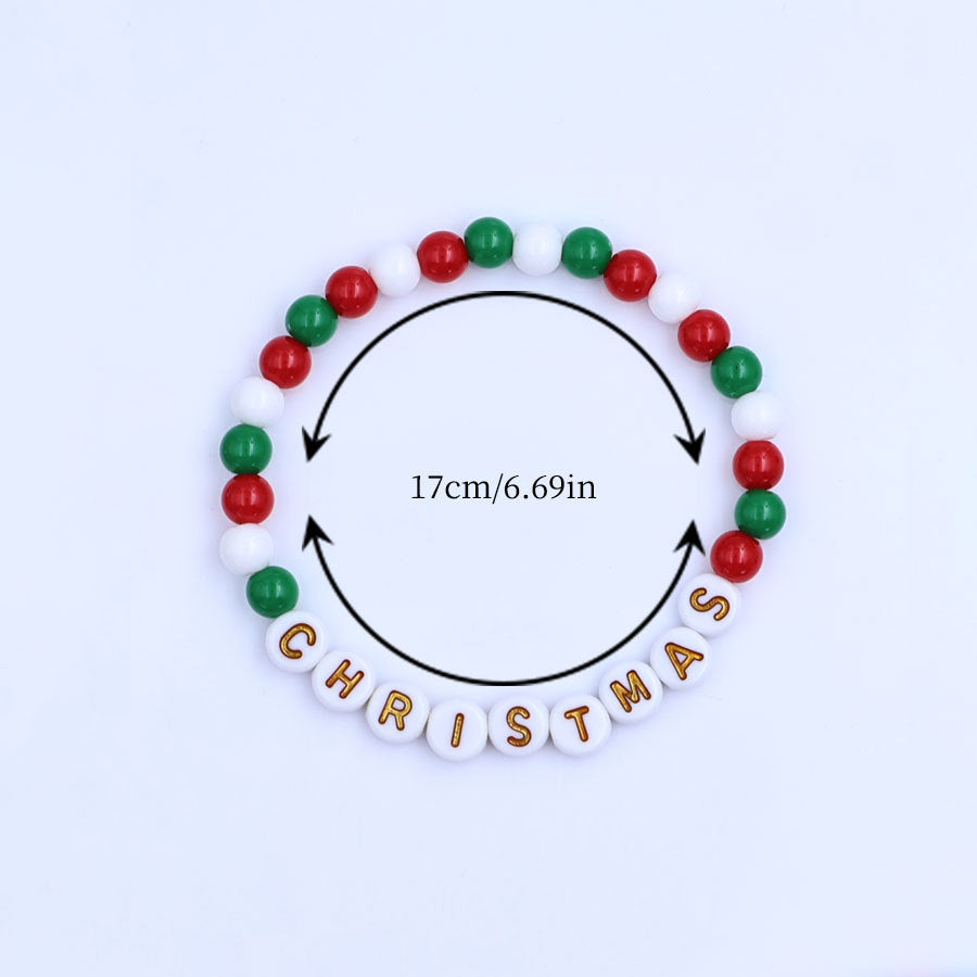 Wholesale Christmas Letter Beads Clay Bracelets ACC-BT-Xiny024