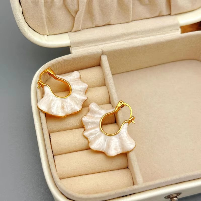Wholesale handbag shape wavy earrings