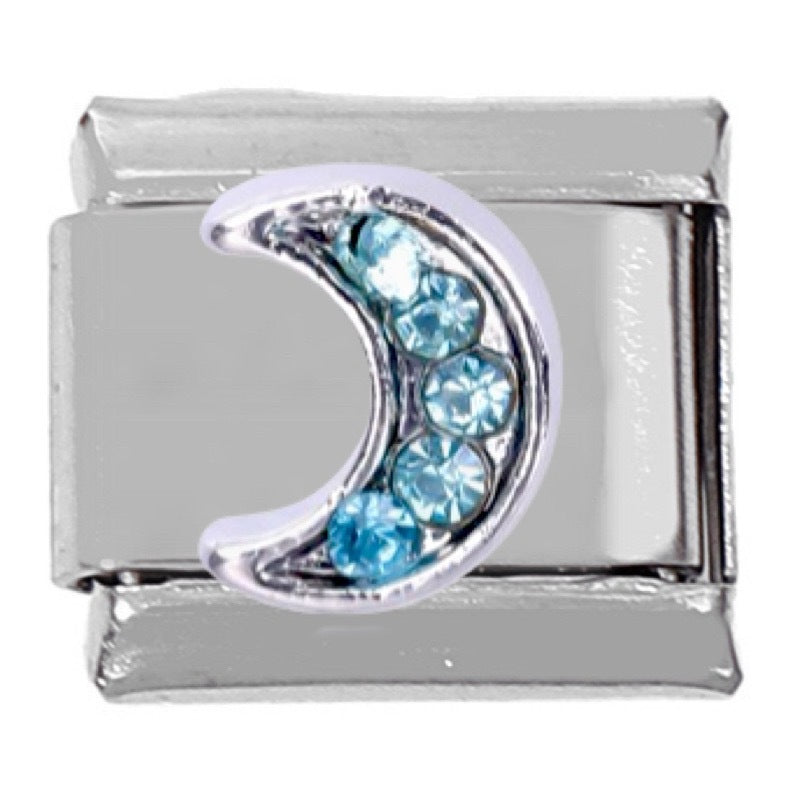 Wholesale 5pcs Italian Charm Bracelet 9mm DIY Splicing Snowflake Rainbow Star Moon Stainless Steel Composable Bracelet