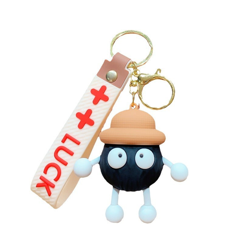 Wholesale cute cartoon long-legged briquettes keychain