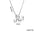 Wholesale Brass Glow Balloon Bubble Cute Chubby 26 English silver Letter Pendant Necklace