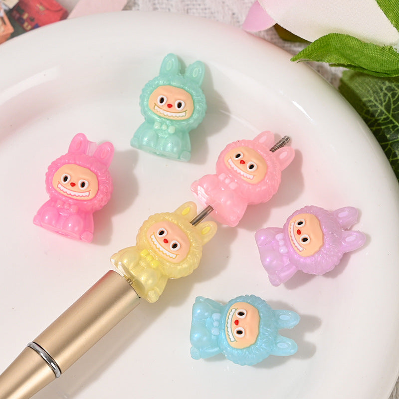 Wholesale 10pcs Rubber Cute Cartoon  Beads DIY Bead Accessories