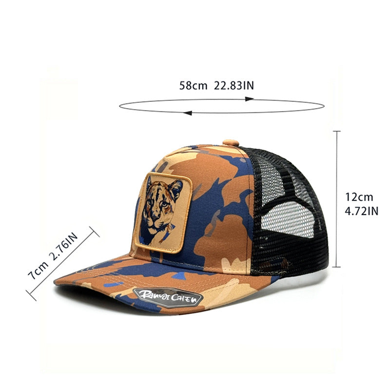 Wholesale  Graffiti Print Baseball Cap Animal Camouflage Embroidered Cap