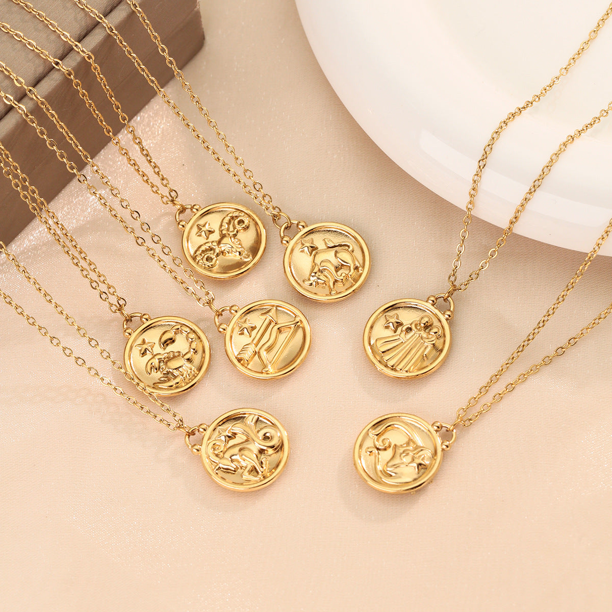 Wholesale Stainless Steel 18K Gold Plated Contion Necklace,  Fashion Jewelry Accessory for Gifts