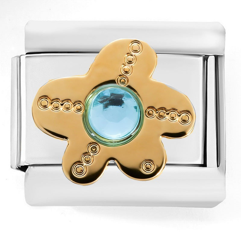 Wholesale Stainless Steel Doll Charm Bracelet Couple Style Travel Souvenir Gift