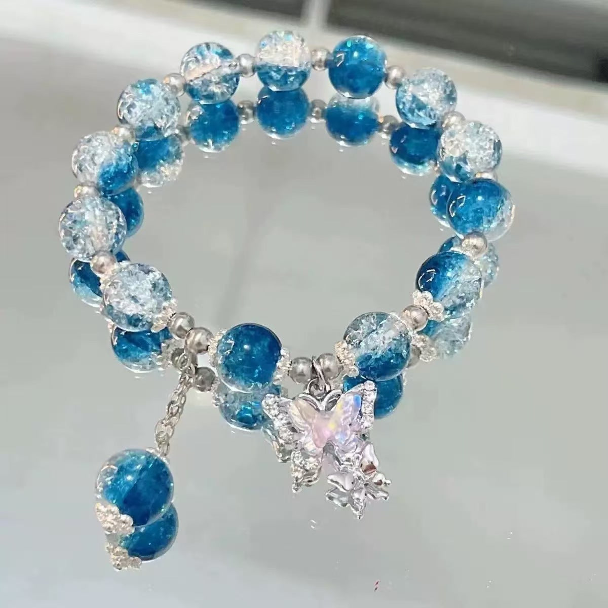 Wholesale Hand-Beaded Acrylic Contion Bracelet - Trendy Fashion Accessory for Everyday Wear,  Gift for
