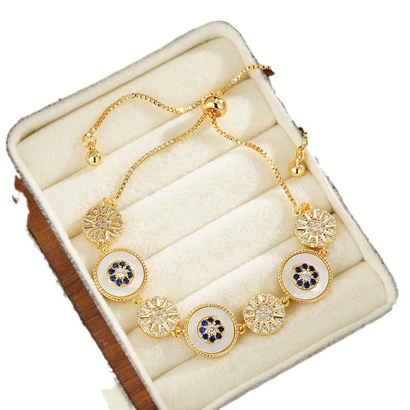 Wholesale  shell drawable adjustable bracelet