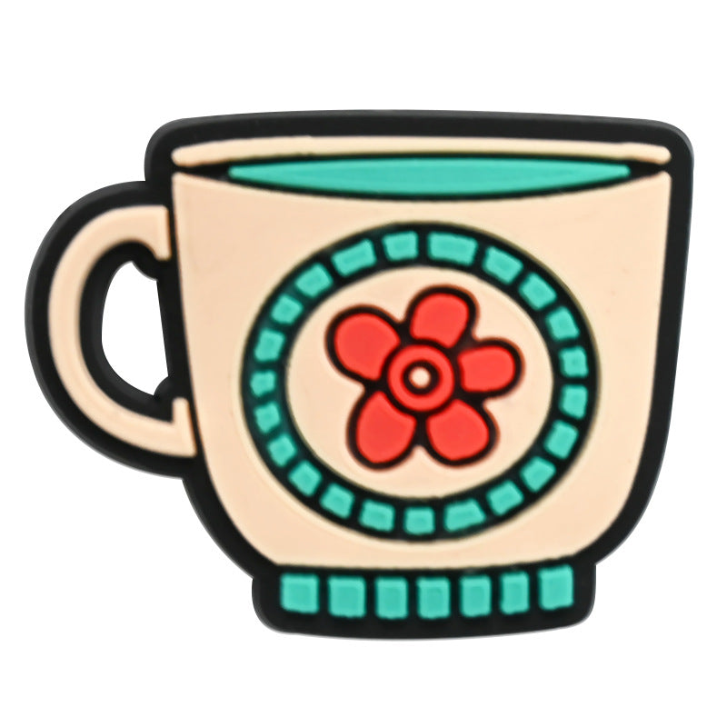 Wholesale Random 100pcs Cartoon PVC Soft Rubber Shoe Buckle Decoration ACC-SC-RYY070