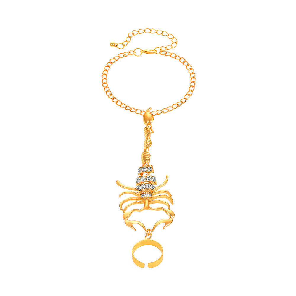 Wholesale Scorpion finger with micro-zirconia bracelet
