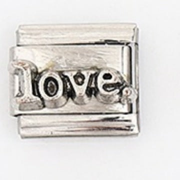 Wholesale Stainless Steel Italian Charm Bracelet Love Letter DIY Elastic Band Unisex Everyday Jewelry Accessory