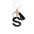 Wholesale  black resin keychain 26 English letter pendant keychain