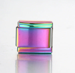 Wholesale Italian Module Bracelet Block Elastic ing Titanium Steel Strap Italian Charm