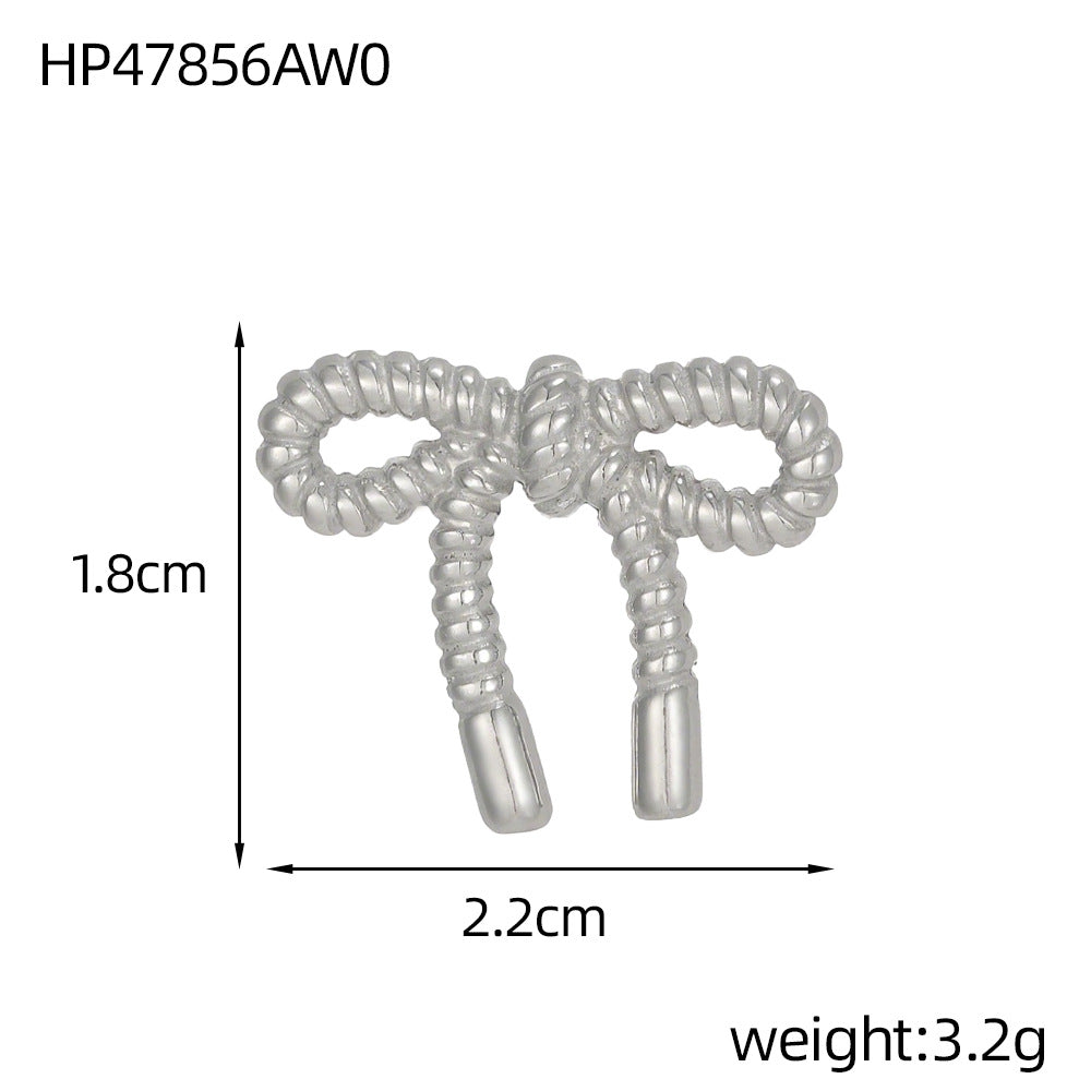 Wholesale Stainless Steel Bow DIY Pendant