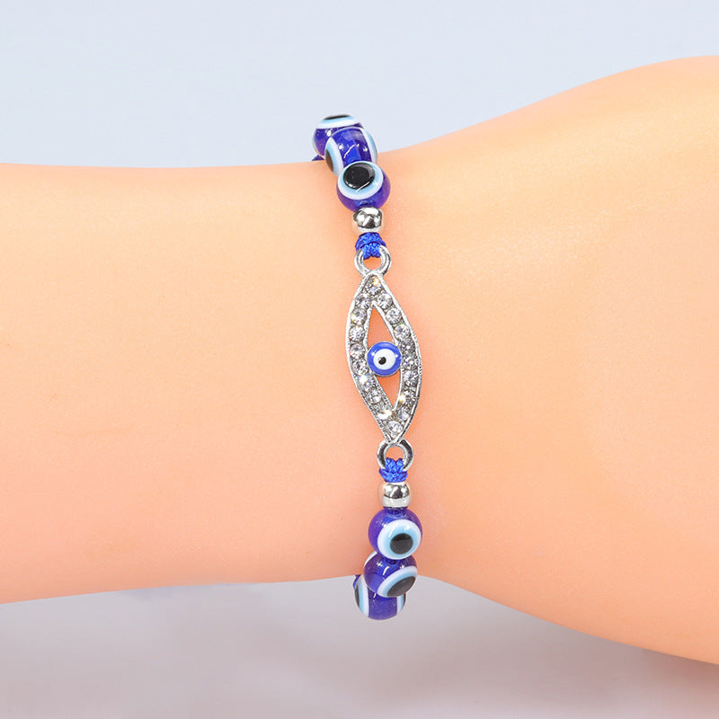 Wholesale  Devil' s Eye bracelet blue eyes fish eye beaded amulet bracelet