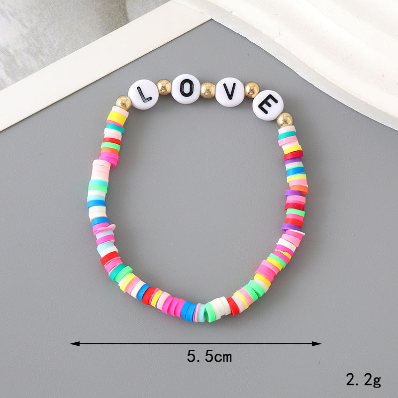 Wholesale Handmade Love Beaded Flower Bracelet ACC-BT-YiL008