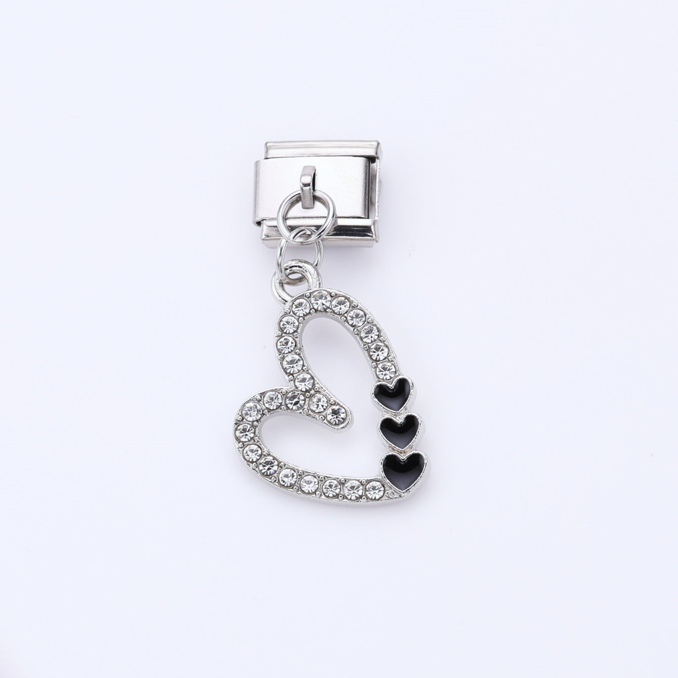 Wholesale 10pcs Italian Charm Bracelet 9mm DIY Splicing Butterfly Love Four-Leaf Clover Pendant Stainless Steel Composable Bracelet