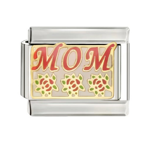 Wholesale 9mm Italian Charm Starter Bracelets DIY square Single Section Creative Stainless Steel Composable Bracelet