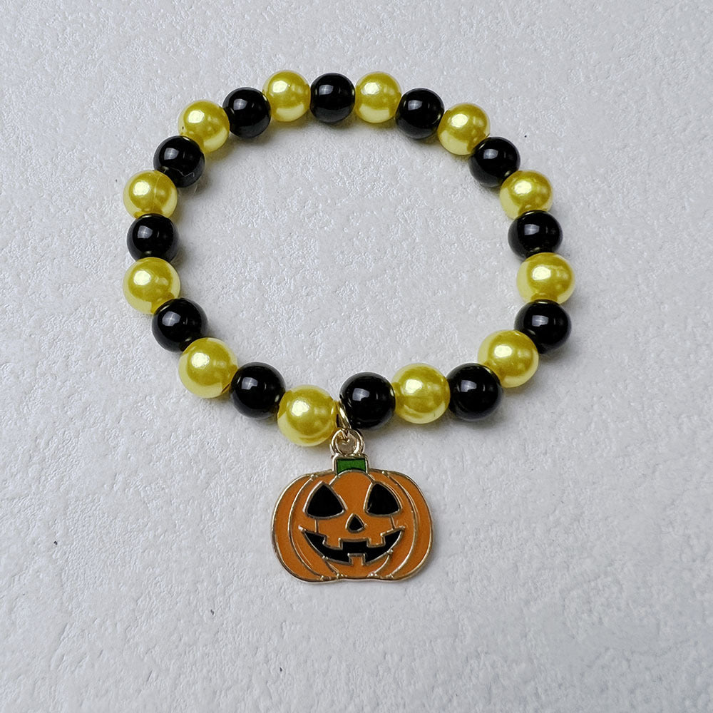 Wholesale Halloween Pumpkin Acrylic Bracelet ACC-BT-Nanh012