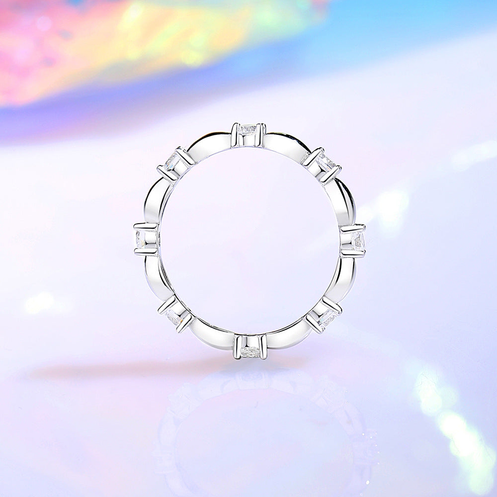 Wholesale S925 sterling silver diamond ring