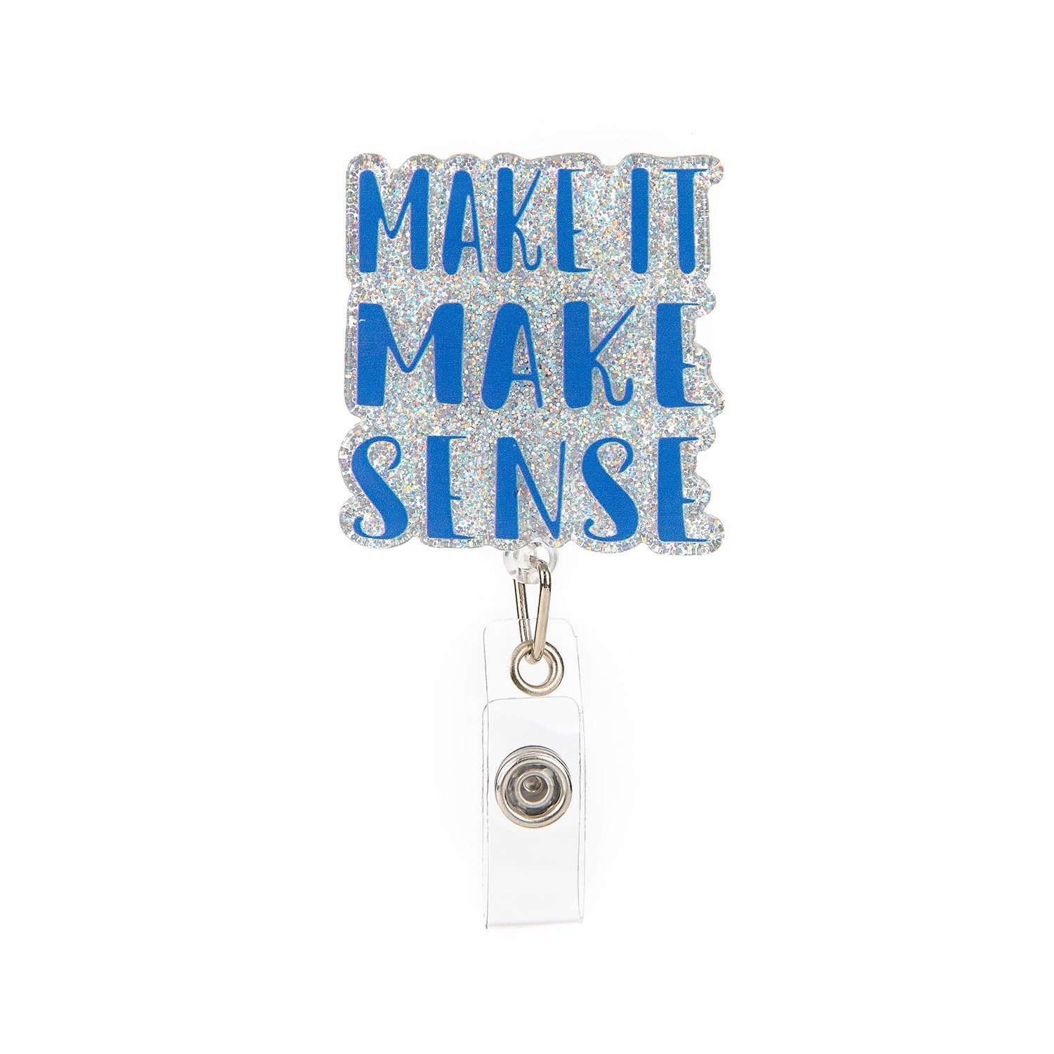 Wholesale Love Romantic Workplace  Acrylic Retractable Rotating Badge Keychain